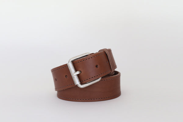 funkis unisex leather belt light brown