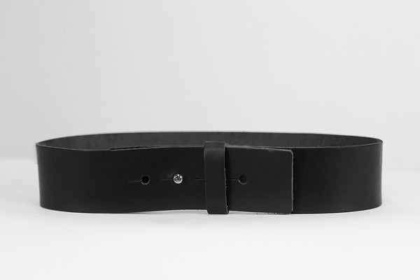 funkis ann-charlotte leather belt veg black