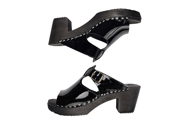 977 t-bar clog black patent