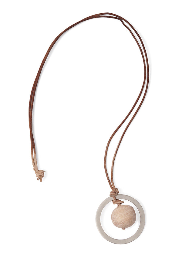 funkis lillien necklace native timber raw