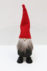 santa reindeer black and red hat 18cm