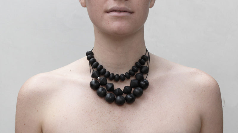 funkis abelina necklace black