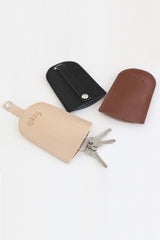 funkis leather key wallet natural