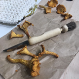 iris mushroom knife with brush