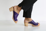 967 tove clog high purple patent